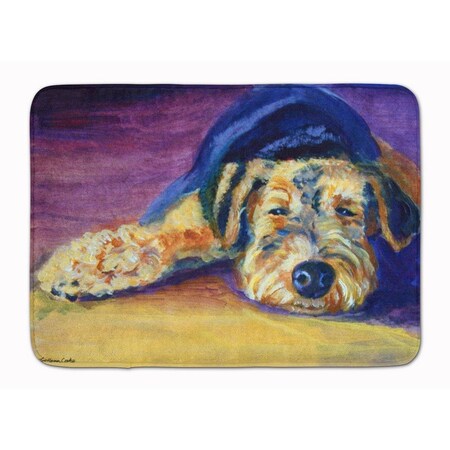 Carolines Treasures Snoozer Airedale Terrier Machine Washable Memory Foam Mat 7344RUG